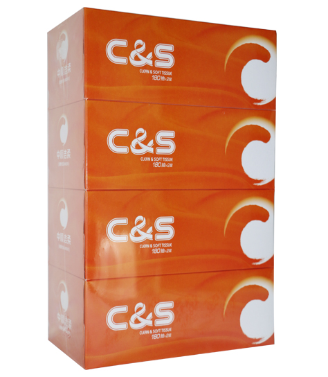 潔柔C&S180抽盒裝紙面巾(4盒裝) 潔柔C&S180抽盒裝紙面巾(4盒裝)