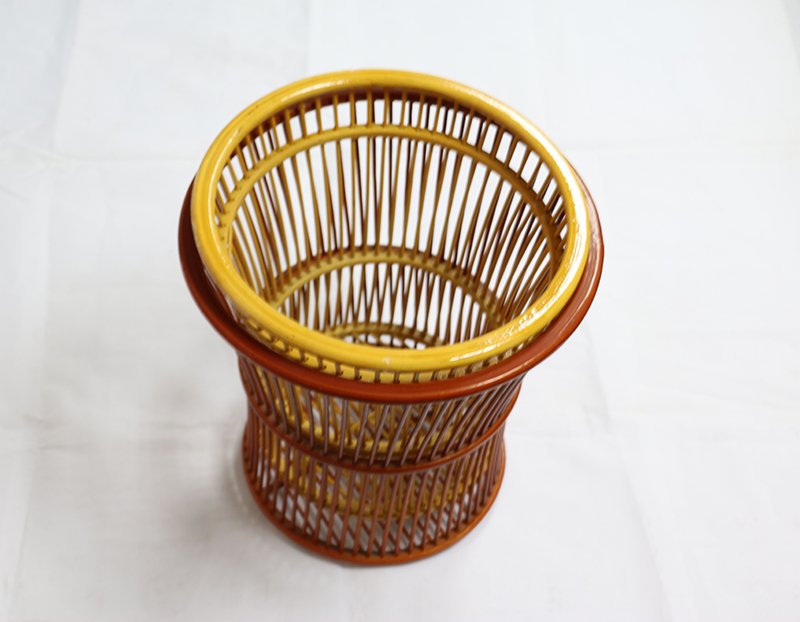 酒店客房 竹藤編斜口喇叭毛巾筐 布草框 臟衣籃 收納筐 酒店客房 竹藤編斜口喇叭毛巾筐 布草框 臟衣籃 收納筐