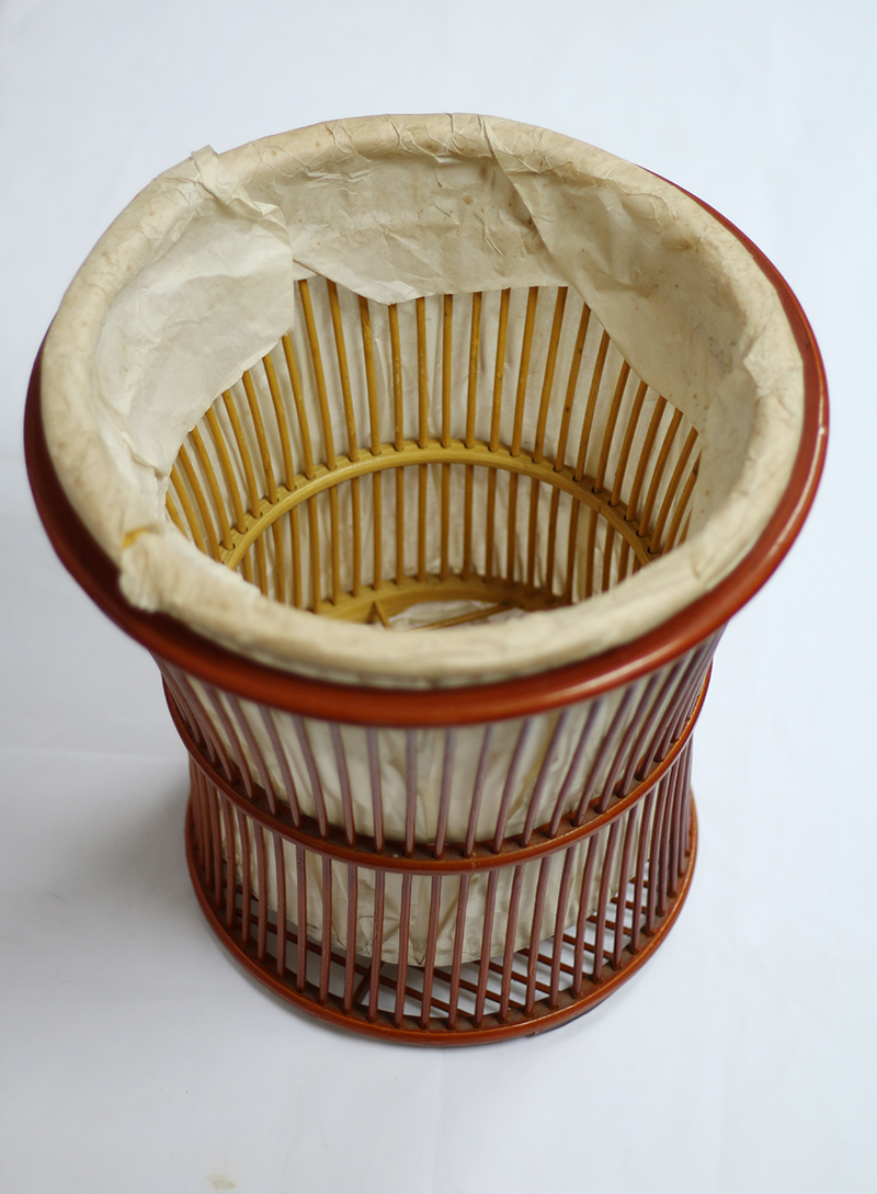 酒店客房 竹藤編斜口喇叭毛巾筐 布草框 臟衣籃 收納筐 酒店客房 竹藤編斜口喇叭毛巾筐 布草框 臟衣籃 收納筐