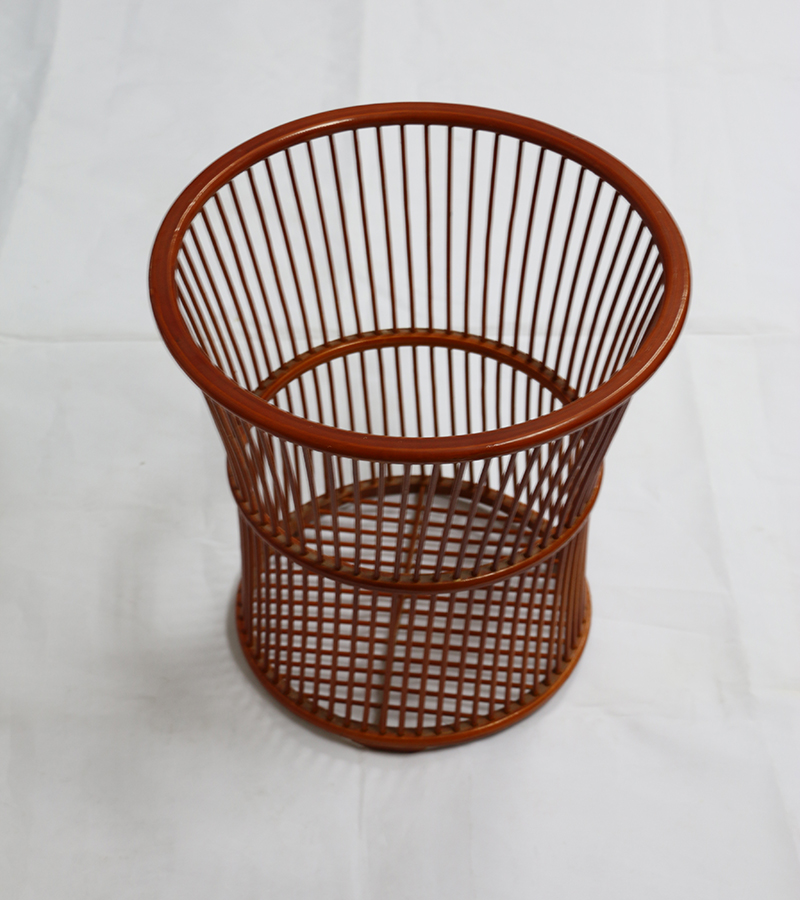 酒店客房 竹藤編斜口喇叭毛巾筐 布草框 臟衣籃 收納筐 酒店客房 竹藤編斜口喇叭毛巾筐 布草框 臟衣籃 收納筐