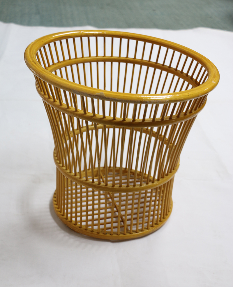 酒店客房 竹藤編斜口喇叭毛巾筐 布草框 臟衣籃 收納筐 酒店客房 竹藤編斜口喇叭毛巾筐 布草框 臟衣籃 收納筐