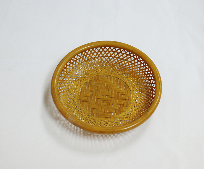 藤編收納水果籃 糖果零食糕點(diǎn)心盤 茶幾收納編織收納筐