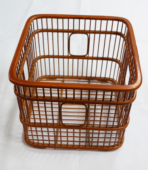 酒店客房 竹藤手工編正方毛巾筐 布草框 臟衣籃 收納筐